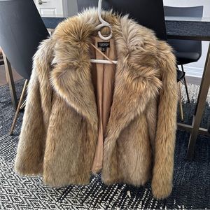 Top Shop Faux Fur Jacket (Like New)